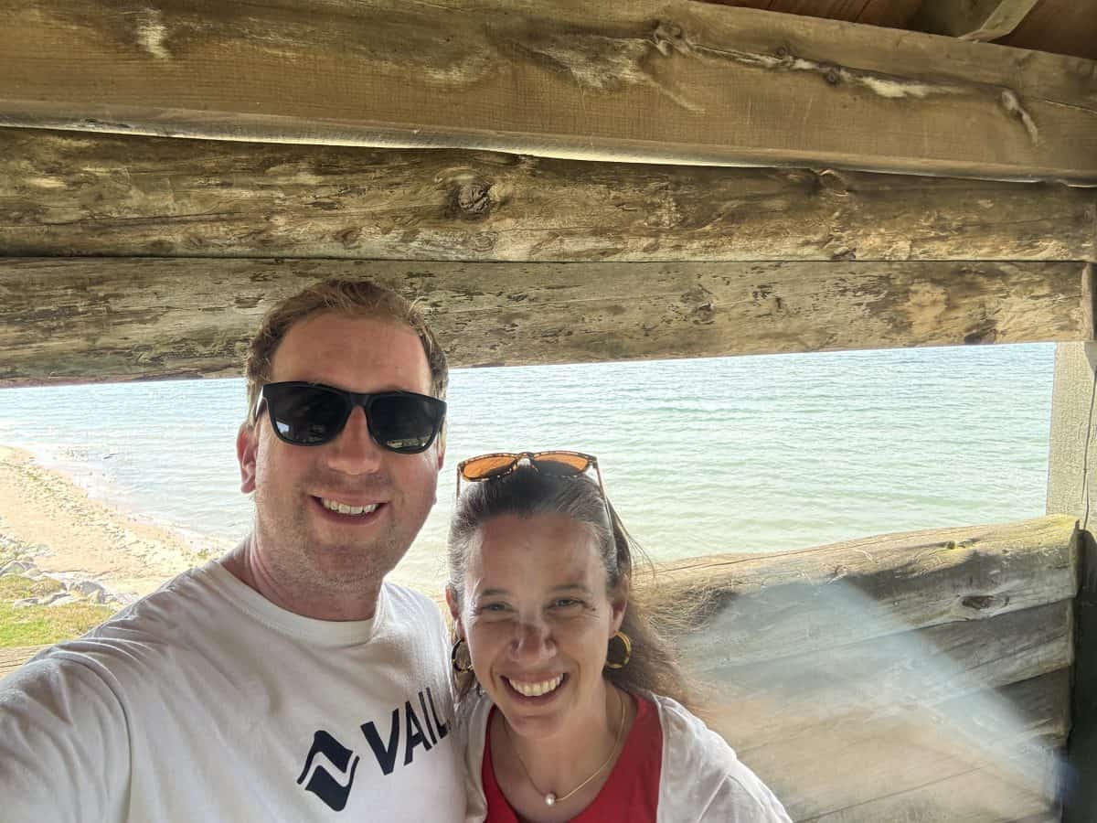 inside the Fort at Colonial Michilimackinac in Maciknaw City, Michigan