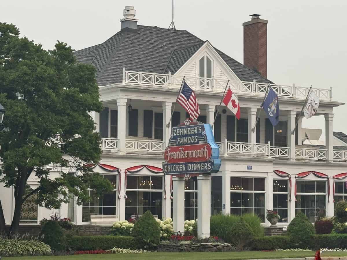 outside of Zehnder's in Frankenmuth, Michigan