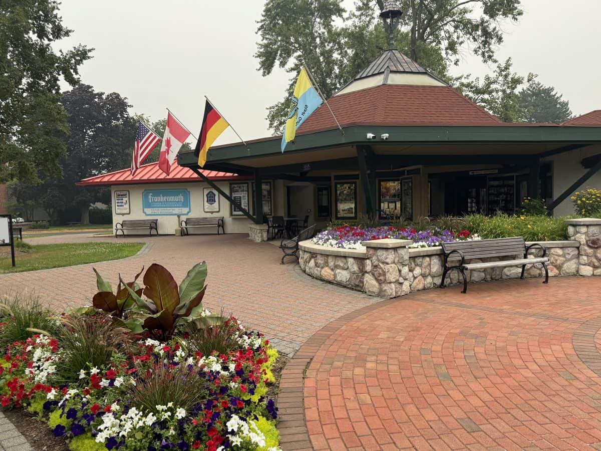 entrance to Visitor Center in Frankenmuth MI