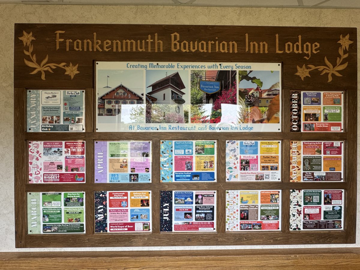 display of Bavarian Inn Lodge activities