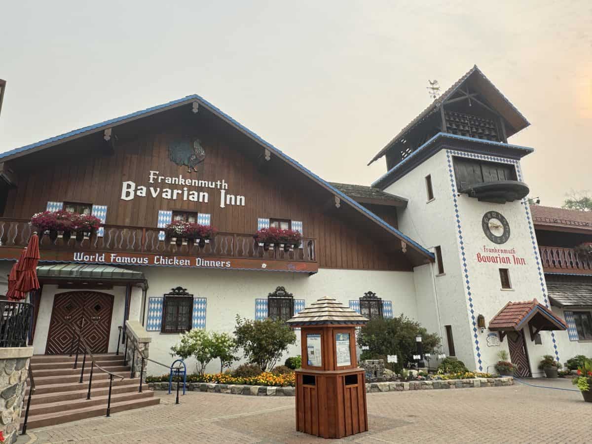 entrance to Bavarian Inn Lodge Restaurant on Main Street in Frankenmuth, MI