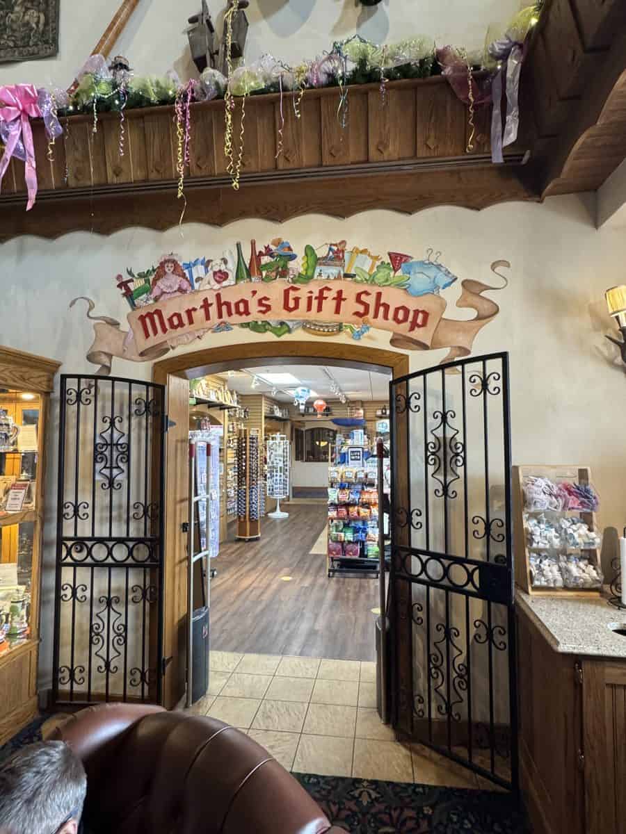 entrance to Martha's Gift Shop in the Bavarian Inn Lodge in Frankenmuth, MI