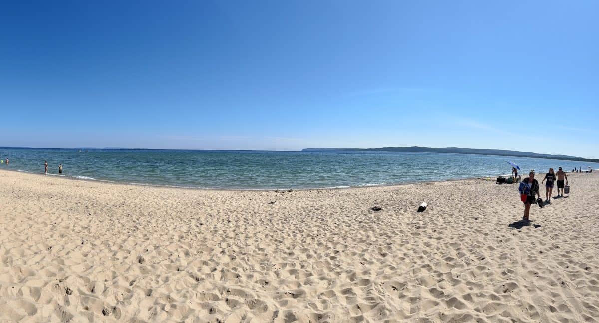 beach at Sleeping Bear Dunes National Lakeshore in Michigan