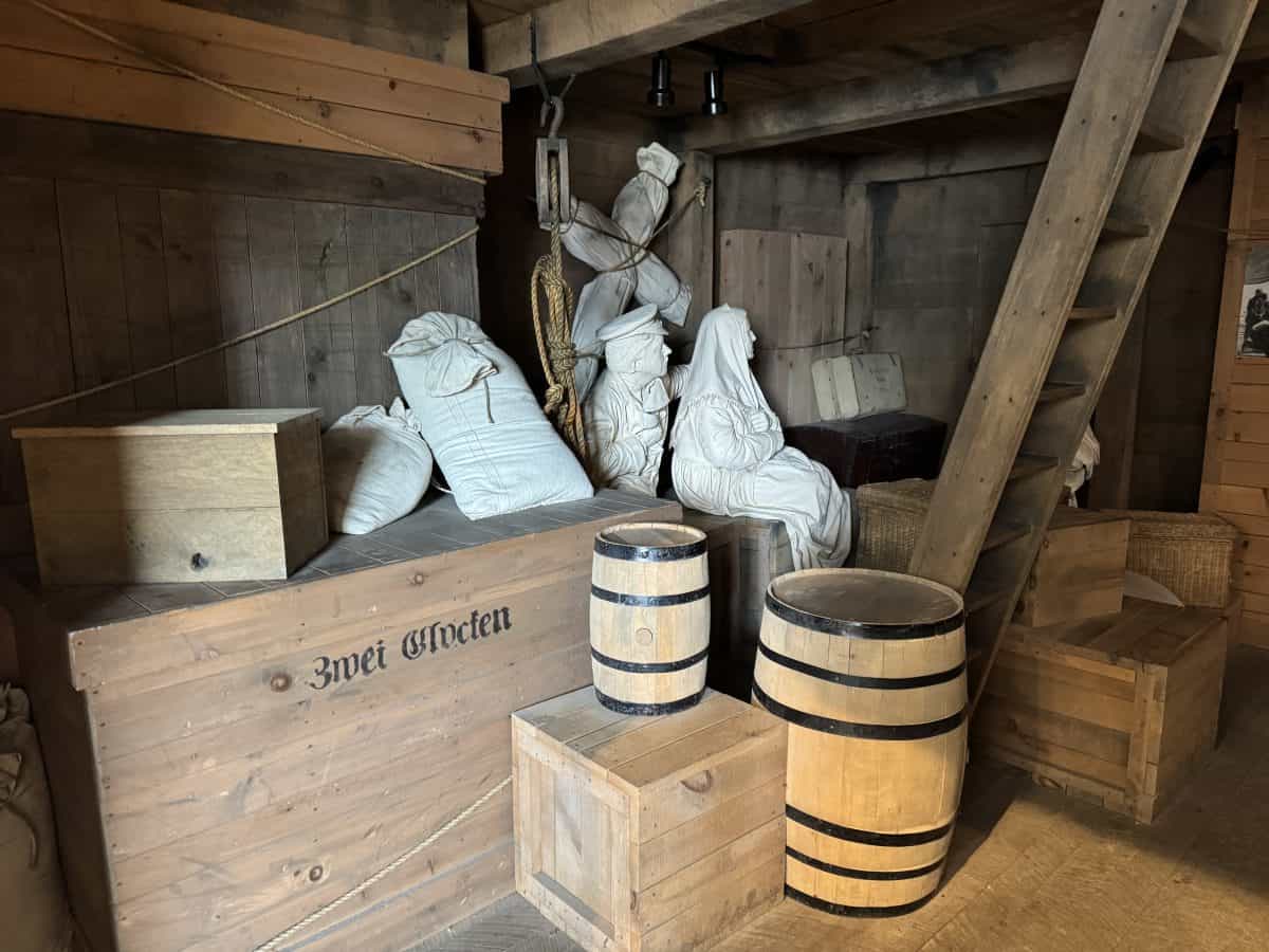 exhibit of The Caroline at the Frankenmuth History Museum in Frankenmuth MI